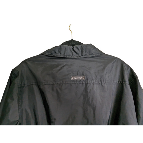 Kenneth Cole Reaction Womens Small Black Windbreaker Nylon Full Zip Lightweight - Picture 9 of 16